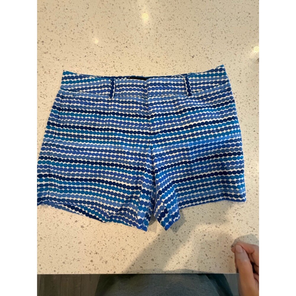 Banana Republic Marimekko Blue Multi-Dot Stripe Women's Shorts 0